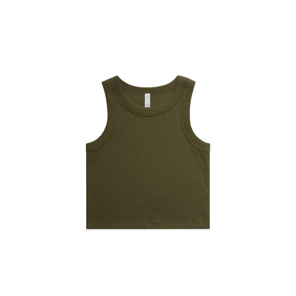 Women's Organic Rib Crop Tank
