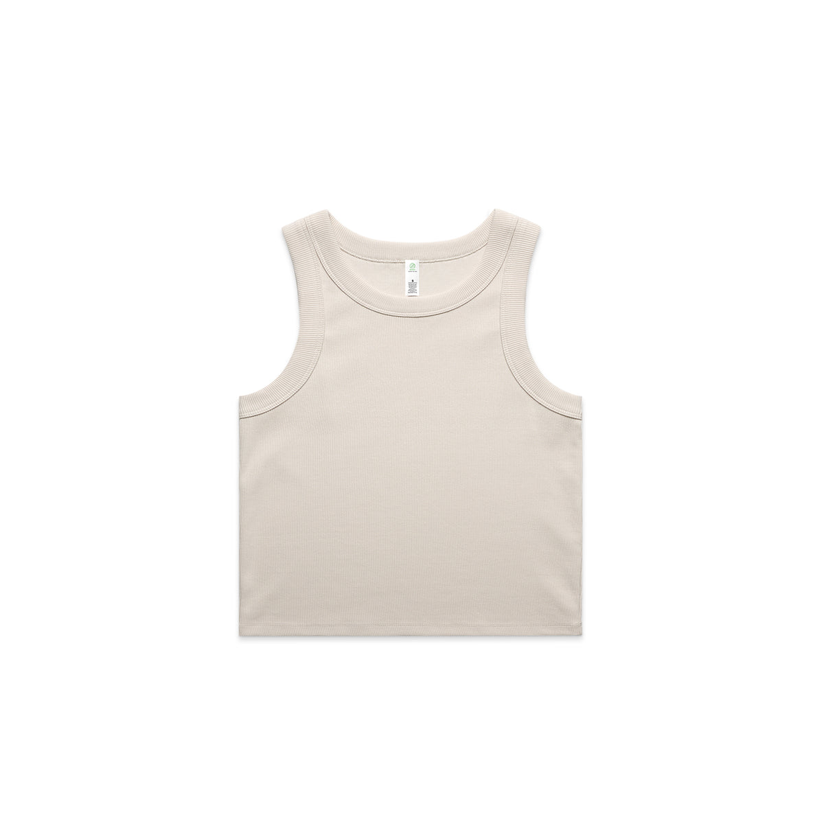 Women's Organic Rib Crop Tank