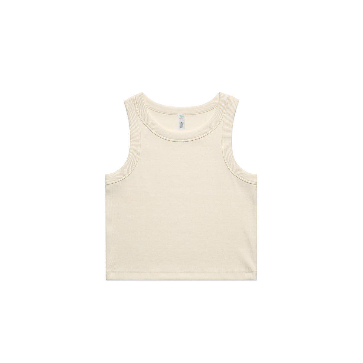 Women's Organic Rib Crop Tank