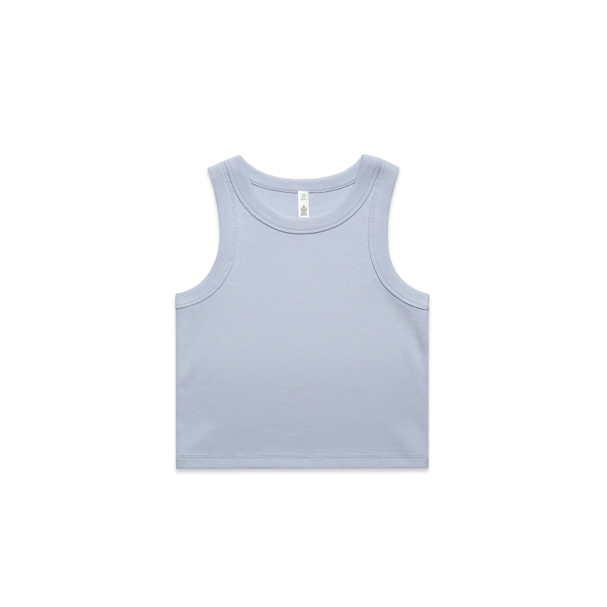 Women's Organic Rib Crop Tank