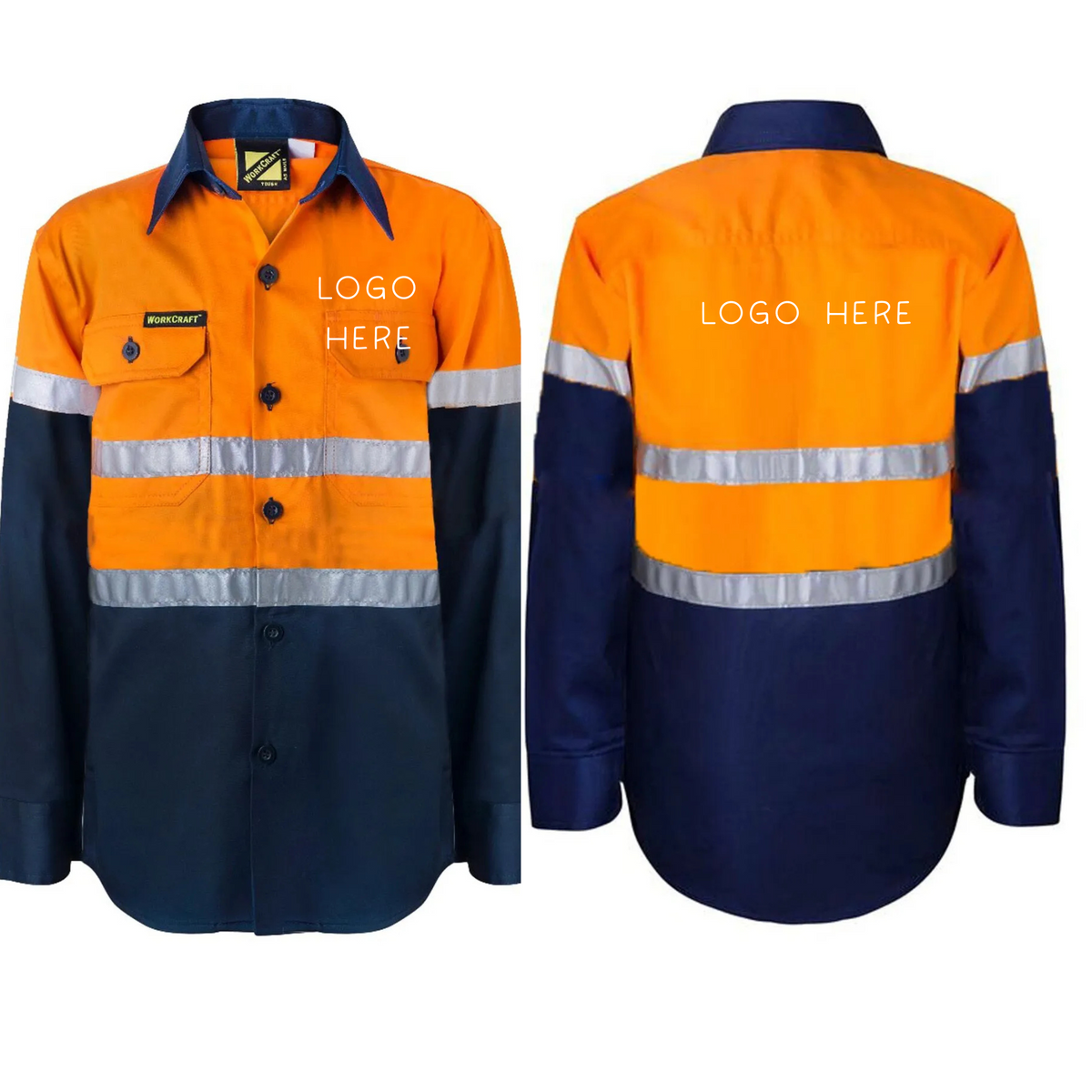 Kids Hi-Vis Workshirt with Reflective Strips